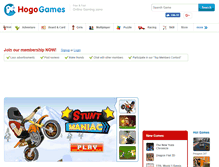 Tablet Screenshot of hogogames.com